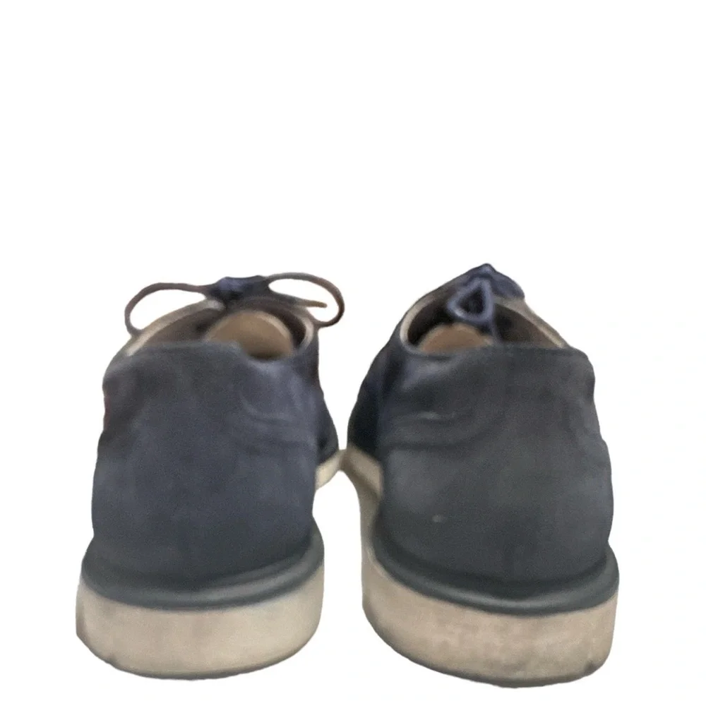 Bata Navy Blue Suede Leather Lace Up Oxford Style Rubber Sole Men’s Shoe